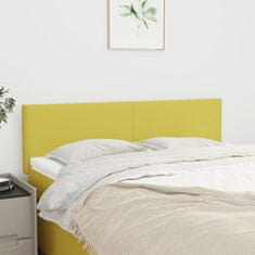Greatstore Čela postele 2 ks zelená 72 x 5 x 78/88 cm textil