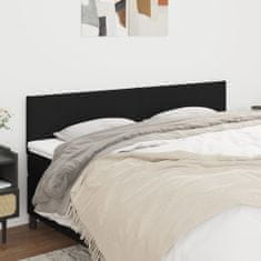 Vidaxl Čelo postele 2 ks černé 100x5x78/88 cm textil