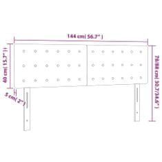 Greatstore Čela postele 2 ks cappuccino 72 x 5 x 78/88 cm umělá kůže