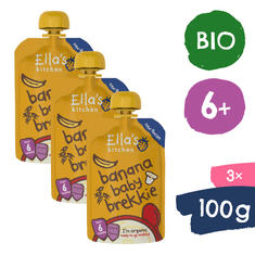 Ella's Kitchen BIO Snídaně banán a jogurt 3x 100 g