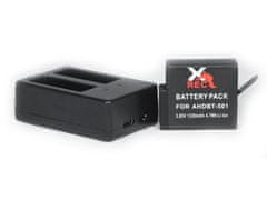 XREC Set Nabíječka + Akumulátor / Baterie typu AHDBT-501 pro GoPro HERO 7 6 5 BLACK