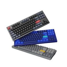 Keychron Mechanická klávesnice Keychron Q3 QMK/VIA Carbon Black Gateron G Pro Red Fully Assembled Knob Q3-M1