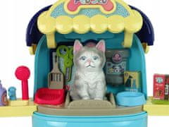 Lean-toys Sada kosmetického salonu pro kočku v kufru