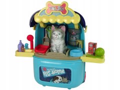 Lean-toys Sada kosmetického salonu pro kočku v kufru