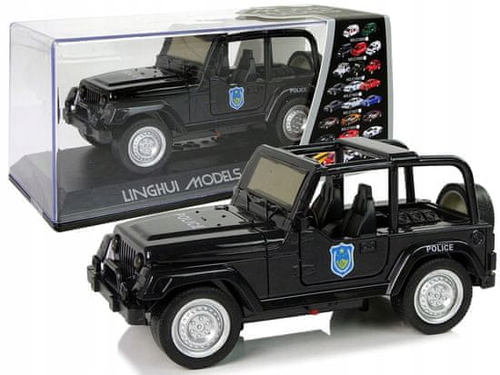 Lean-toys Terénní auto Police Auto Black