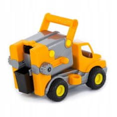 Lean-toys Auto Popelářský Vůz Oranžový Construck 44846