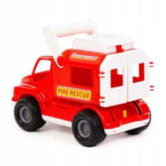 Lean-toys Hasiči Auto ConsTruck Czerwony Polesie 4192