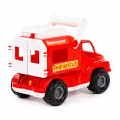 Lean-toys Hasiči Auto ConsTruck Czerwony Polesie 4192