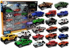 Lean-toys Sada terénního auta Jeep, pružiny, různé barvy 20