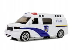 Lean-toys Auto Police s vinutím se světly a zvukem