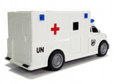 Lean-toys Auto Ambulance s pohonem Ambulance 1:20 zd