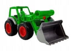 Lean-toys Traktor, nakladač a přívěs Farmer Green 8817