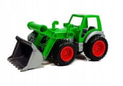 Lean-toys Traktor, nakladač a přívěs Farmer Green 8817