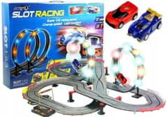 Lean-toys Závodní dráha 2 auta Automobily Automobily 1:43 Světelná smyčka