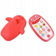 Lean-toys Odnímatelné silikonové pouzdro na telefon Shark 168M-11R