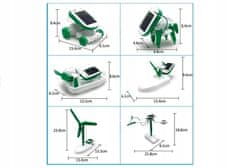 Lean-toys Vzdělávací sada 6 v 1 solárního robota