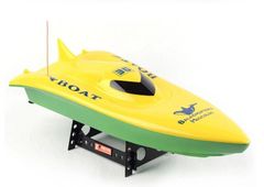 Lean-toys Volvo Racing Boat (RTR, dosah 70 m, 35 km/h) – žlutá