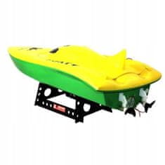 Lean-toys Volvo Racing Boat (RTR, dosah 70 m, 35 km/h) – žlutá