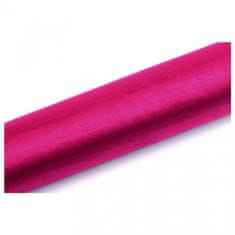 Paris Dekorace Organza hladká fuchsia, 16cm/9m, N-ORP16-080