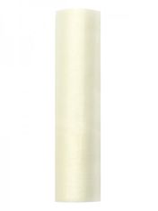 Paris Dekorace Organza hladká světlá ivory, 16cm/9m