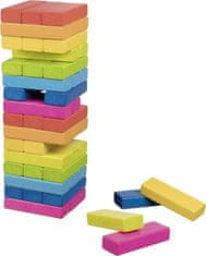 Goki Balanční hra dřevěná věž Jenga duhová