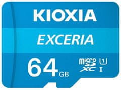 SDXC 64GB micro paměťová karta EXCERIA M203, UHS-I (U1) (100MB/s) Class 10 + adaptér