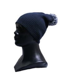 R-SPEKT Dětský kulich PomPom DUO beanie tmavě modrý