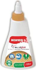 Kores Lepidlo bílé na dřevo Wood Glue 125 ml, rychlouzávěr