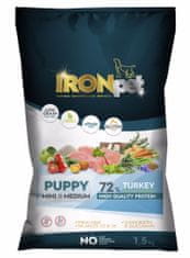 IRONpet Dog Puppy Mini &amp; Medium Turkey (Krocan) 1,5 kg