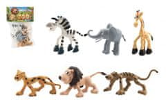 Teddies Zvířátka veselá safari ZOO plast 9-10cm