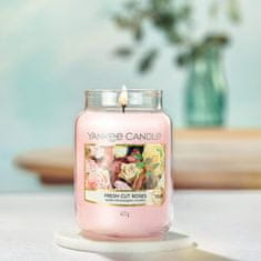 Yankee Candle vonná svíčka Classic ve skle velká Fresh Cut Roses 623 g