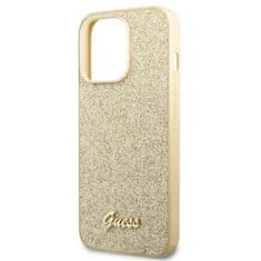 Guess GUHCP14LHGGSHD hard silikonové pouzdro iPhone 14 PRO 6.1" gold Glitter Script