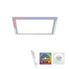 PAUL NEUHAUS LEUCHTEN DIREKT is JUST LIGHT LED stropní svítidlo 40x40, bílá, ploché Rainbow RGB, dálkový ovladač RGB plus 2700-6000K