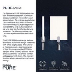 PAUL NEUHAUS PAUL NEUHAUS PURE MIRA LED stojací svítidlo stříbrné, stmívatelné 2700-5000K