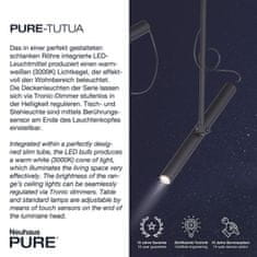 PAUL NEUHAUS PAUL NEUHAUS PURE TITUA LED stojací svítidlo, černá, stmívatelné, krátká hlava 3000K