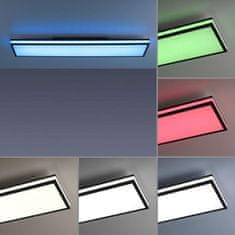 PAUL NEUHAUS LEUCHTEN DIREKT is JUST LIGHT LED stropní svítidlo 100x25cm, černá, hranaté, RGB Dreamcolor, stmívatelné, panel RGB plus 2700-5000K