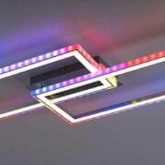 PAUL NEUHAUS LEUCHTEN DIREKT is JUST LIGHT LED stropní svítidlo 72x210cm, stříbrná barva, RGB Rainbow, stmívatelné, CCT RGB plus 2700-5000K