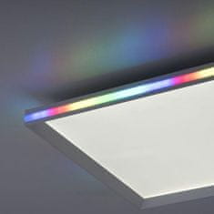 PAUL NEUHAUS LEUCHTEN DIREKT is JUST LIGHT LED stropní svítidlo bílé 45x45cm, hranaté, stmívatelné, paměťová funkce, LED panel RGB plus 2700-5000K