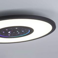 PAUL NEUHAUS LEUCHTEN DIREKT is JUST LIGHT LED stropní svítidlo, černá, CCT, RGB, dálkový ovladač, stmívatelné, paměťová funkce RGB plus 2700-5000K