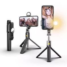 Mormark Selfie tyč 6v1 pro profesionální fotografie a videa, Selfie stick s bezdrátovým Bluetooth ovládáním, 70 cm | SELFIEPRO