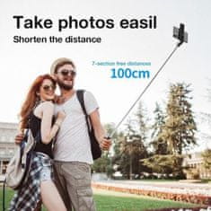 Mormark Selfie tyč 6v1 pro profesionální fotografie a videa, Selfie stick s bezdrátovým Bluetooth ovládáním, 70 cm | SELFIEPRO