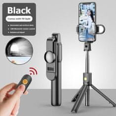 Mormark Selfie tyč 6v1 pro profesionální fotografie a videa, Selfie stick s bezdrátovým Bluetooth ovládáním, 70 cm | SELFIEPRO