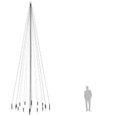 Vidaxl Vánoční strom s hrotem 1 134 modrých LED diod 800 cm