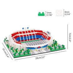 HABARRI Fotbalový stadion - stavebnice - CAMP NOU FC Barcelona 3D , 3800 prvků