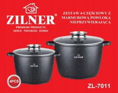 ZILNER Sada 2 hrnců s mramorovým povrchem 10 l + 6,2 l, vysoká, Zl-7011