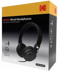 Kodak Sluchátka Přes uši, skládací, kabelová / Kodak 300MAX Headphones