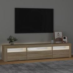 Vidaxl TV skříňka s LED osvětlením dub sonoma 195 x 35 x 40 cm