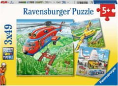 Ravensburger  Puzzle Ve vzduchu 3x49 dílků