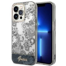 Guess GUHCP14XHGPLHG hard silikonové pouzdro iPhone 14 PRO MAX 6.7" grey Porcelain Collection