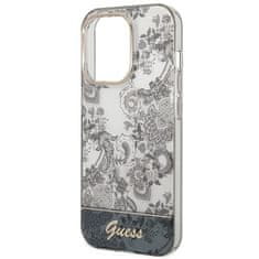 Guess GUHCP14XHGPLHG hard silikonové pouzdro iPhone 14 PRO MAX 6.7" grey Porcelain Collection